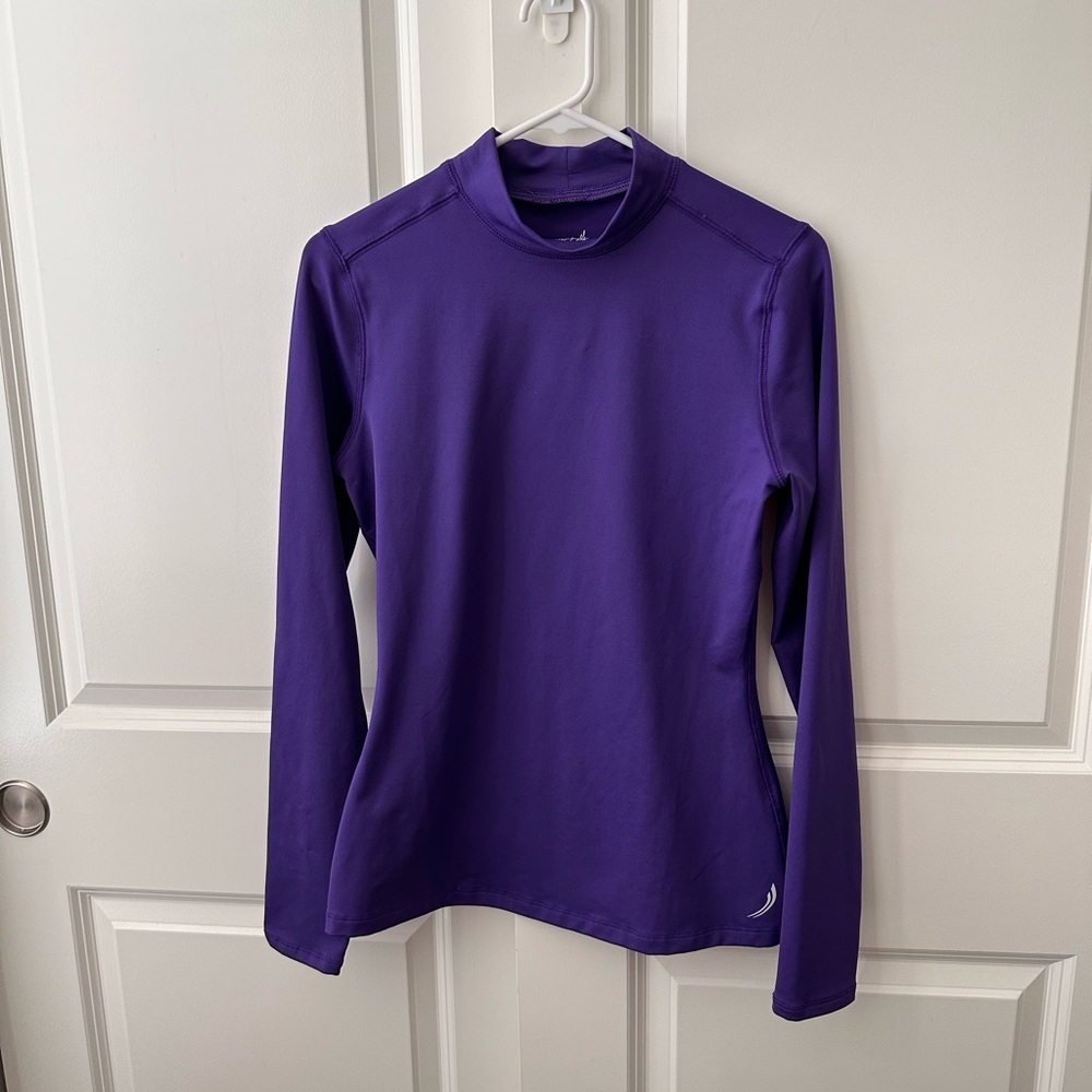 Exertec Women’s Sz. M Purple Long Sleeve Fitted Top EUC